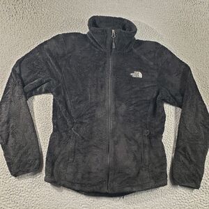 The North Face Jacket Women's Small Black Full Zip Fleece Casual Sweatshirt